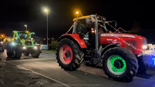 Louth Christmas Tractor Charity Run  Holton Le Clay 2023 [upl. by Lud535]