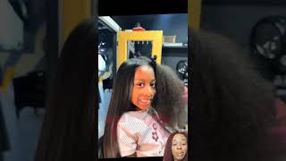 Hairstylists Reacts To 750 Kids Silk Press naturalhair reaction haircare hairstylist hair [upl. by Haizek]