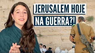 COMO ESTÁ JERUSALEM NA GUERRA Israel com Aline [upl. by Blankenship]