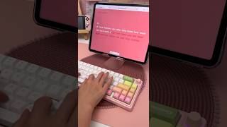 my new keyboard 😍 iPad accessories  digital planning  keyboard ASMR [upl. by Zetneuq812]