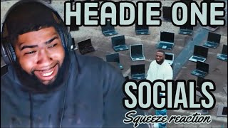 Headie One  Socials Official VideoReaction [upl. by Eastman]