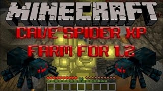 Cave Spider XP Farm For 12 Tutorial [upl. by Dredi]