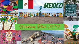 PUERTO VALLARTA MEXICO  Walking Tour 2024 in 4K [upl. by Htebazila]