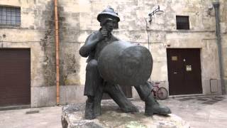 Matera Italy  Al Calderaio Statue HD 2015 [upl. by Thorma871]