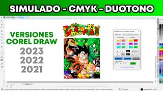 ✅✅ COMO HACER SIMULADO CMYK DUOTONO EN COREL DRAW 😎😎  SERIGRAFIA FACIL 🚀🚀 [upl. by Kawasaki]