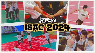 ampTEAM 앤팀 at ISAC 아육대 2024  Hyung Line 400m Relay Race win  YuMaki Reaction Fancams [upl. by Nosrettap90]