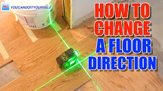 How To Change Direction To Lay Hardwood Floor Tricks and Tips MrYoucandoityourself [upl. by Lionello]