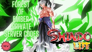 Forest of Ember Private Server Codes For Shindo Life  latest april 2021 [upl. by Aipotu572]