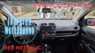 2024 Mitsubishi Mirage G4 GLS CVT Red Metallic  INTERIOR WALKAROUND [upl. by Irahs]