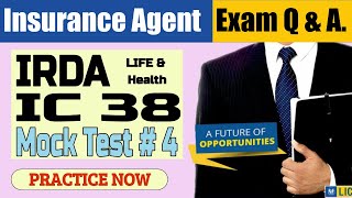 IRDA IC 38 ENGLISH Mock Test 4  Learn amp Practice for IRDA Insurance Agent Exam [upl. by Letney]