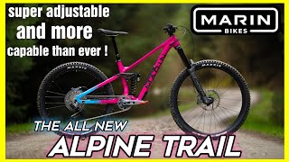 Marin alpine trail reshapes all new  super adjustable alloy enduro bike [upl. by Rodie]