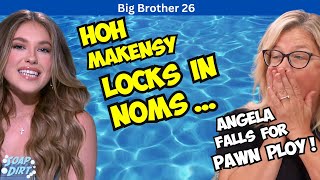 Makensy Locks in Nominations – Angela Falls for Pawn Ploy on Big Brother 26 bb26 bigbrother [upl. by Enerahs320]