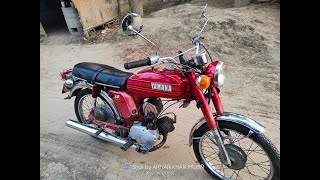 Yamaha 50cc Motorcycle Made In Japan  yamaha 50cc old model 50cc Bike [upl. by Ayokal]