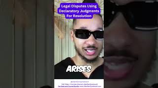 Legal Disputes Using Declaratory Judgments For Resolution 😎🔑 [upl. by Manella927]