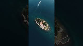 Adriatic Coast ❤️ adriatic coast adriaticsea aerial balkans bay bayofkotor beautiful church [upl. by Eecyal140]