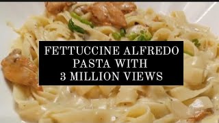 restaurant style Fettuccine alfredo recipe with 3 million views [upl. by Yetty229]