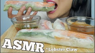 ASMR Lobster Claw Salad Roll Chewy Eating Sounds NO TALKING  SASASMR [upl. by Donaghue667]