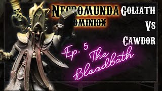 Goliaths vs Cawdor  The Bloodbath  Necromunda Battle Report  Dominion Campaign G56 [upl. by Lahsram]