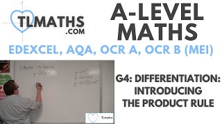 ALevel Maths G410 Differentiation Introducing the Product Rule [upl. by Alger648]