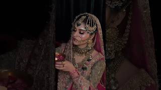 Regal bridal look❤️ bridaldresses bridaldress unfrezzmyaccount bridalmakeup bridaljewellery [upl. by Rehtaeh]