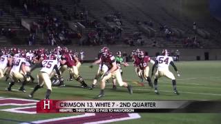 Highlights Harvard Football Spring Game 2014 [upl. by Aehsrop]