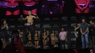 UFC303 ceremonial weighin stair downs [upl. by Euqitsym320]