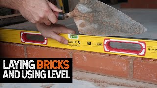 Bricklaying Basics Should you hit your level laying 4 bricks [upl. by Ahseinaj]