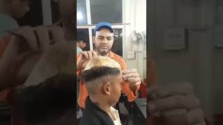 Hair colour golden 💈💈💈Red rose hair salon trending haircare barber look [upl. by Nalhsa]