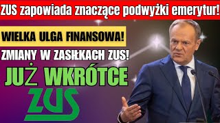 ZUS zwiększył świadczenia dla wszystkich seniorów o niskich dochodach zmagających się z inflacją [upl. by Wolram]