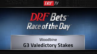 DRFBets Sunday Race of the Day  Valedictory Stakes 2018 [upl. by Rehtse]