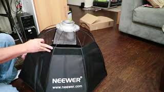 Unboxing Neewer Grid Octagon Softbox with Bowens Mount Speedring [upl. by Bullock]