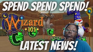 🔥 SPEND SPEND SPEND Wizard101 News [upl. by Tamqrah]