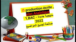 🔥📣production écrite1Bac Bac libre plan Analytique  منهجية جاهزة بسيطة صالحة لجميع المواضيع [upl. by Clellan]