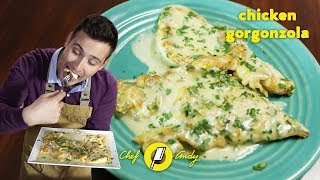 Chicken Gorgonzola  Chef Andy [upl. by Anifur]