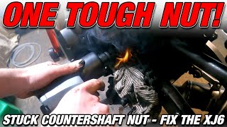 ONE TOUGH NUT  Removing stuck motorcycle countershaft nut [upl. by Wailoo]