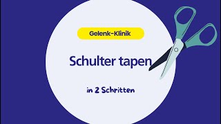 Schulter tapen in 2 Schritten So gehts [upl. by Ahseena788]