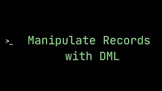 Manipulate Records with DML  Apex Basics and Database  Salesforce Trailhead [upl. by Rockel]