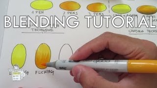 Copic Blending Tutorial Part 1 [upl. by Hgielrac337]