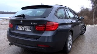 2015 BMW 318d Touring 143 HP Test Drive [upl. by Nelo467]