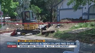 14K fine for trench cavein that trapped worker [upl. by Norted386]