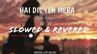 Hai Dil Yeh Mera Slowed and Reverb  Arijit Singh  Slow and Reverb Songs [upl. by Nylavad]