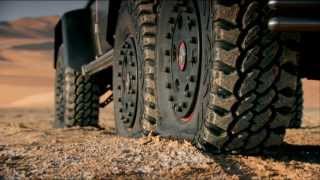 Top Gear  The 6wheeled MercedesBenz G63s SelfInflating Tires [upl. by Ykcub798]