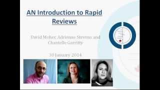 CCC Introduction to Rapid Reviews the Different evidence different synthesis series [upl. by Jeff]