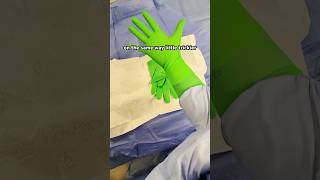 Secret to SELF DoubleGloving in Surgery 🧤 shorts [upl. by Norrek718]