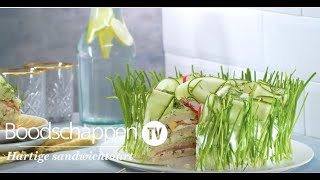 Hartige sandwichtaart  Boodschappen TV [upl. by Ilagam]