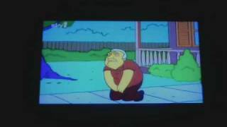 Man Gets Hit By Football simpsons [upl. by Ardnoik]