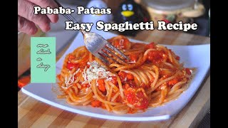 Easy Spaghetti Recipe Filipino Style  one dish a day [upl. by Feeley426]