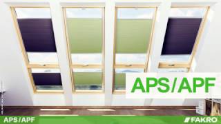 FAKRO roof windows – APF APS pleated blind [upl. by Bentlee]