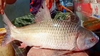 Amazing Mrigal Fish Cutting Skills In Bangladesh Local Fish Market  Fish Cutting Skills [upl. by Osrit]