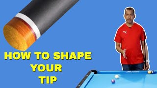 How To Shape Your Pool Cue Tip  My favorite Pool Cue Tip Tool Pool Lessons [upl. by Gerick]